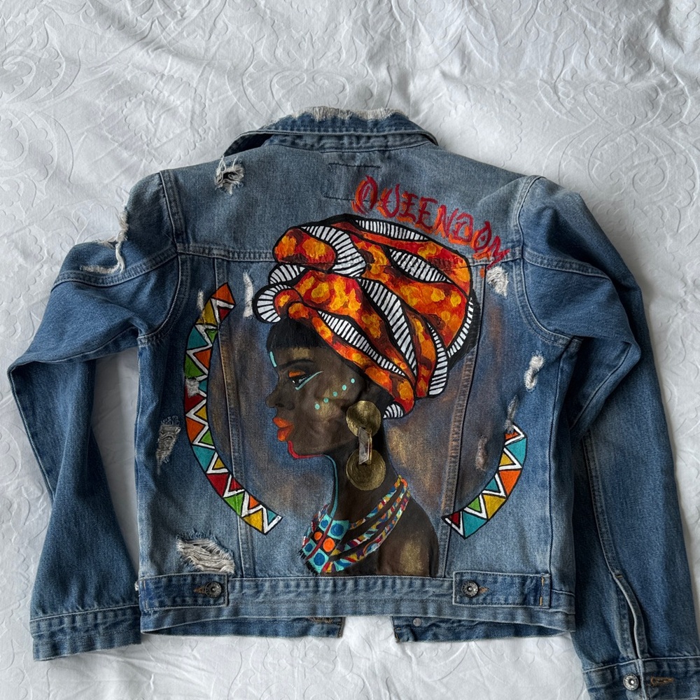 Lok Project Distressed Denim Jacket
